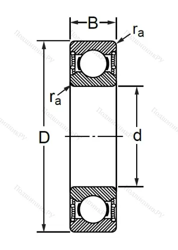 Шариковый однорядный подшипник 76-180215 (6215 2RSC 3) в Грозном 