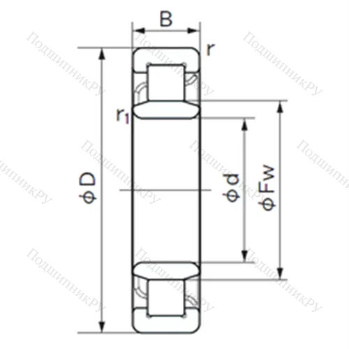 Подшипник роликовый радиальный NU 1060