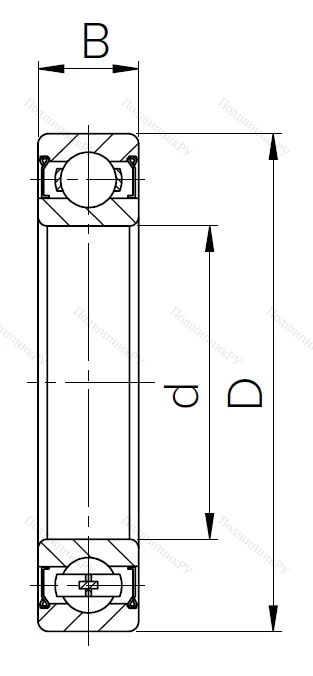 Шариковый однорядный подшипник 80104 (6004 ZZ) в Грозном 