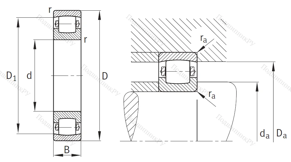 Сферический роликовый подшипник 20318 MBC 3