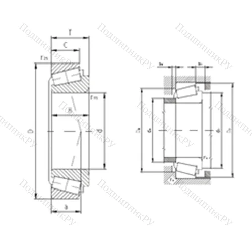 Подшипник роликовый радиально-упорный 32926A
