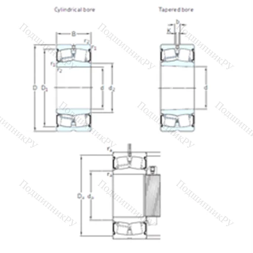 Подшипник роликовый радиальный самоцентрирующийся BS 2-2312-2CS/VT 143 от производителя  SKF