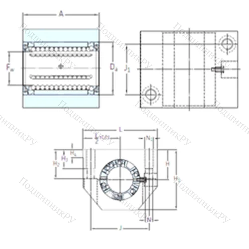 Подшипник шариковый линейный LUND 16