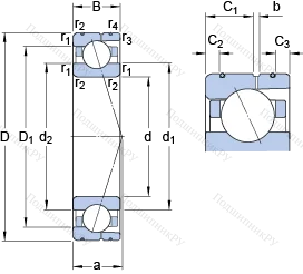 Подшипник 71919 CD/HCP 4AL