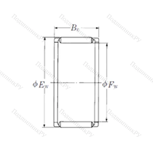 Подшипник игольчатый радиальный FWF-303614