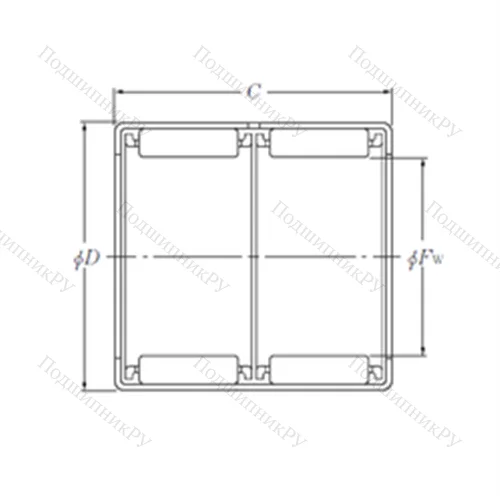 Подшипник игольчатый радиальный F-203786.2