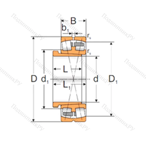 Подшипник роликовый радиальный самоцентрирующийся 22328 ACKMW 33+AH 2328X
