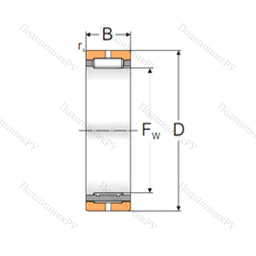 Подшипник игольчатый радиальный NK 32/20