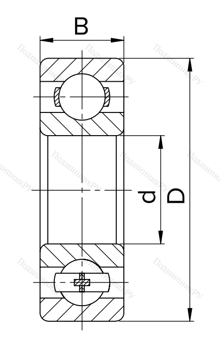 Миниатюрный шариковый подшипник 80018 (608 ZZ) HNWKFI3LX8