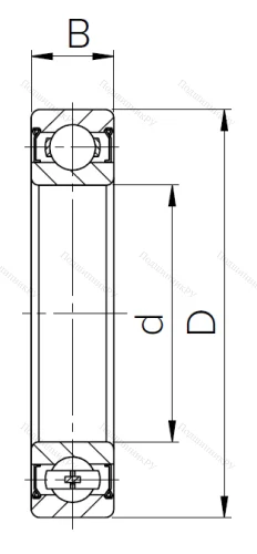 Шариковый однорядный подшипник 80301 (6301 ZZ) в Грозном 
