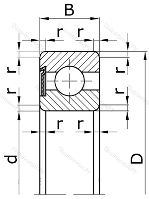 Шариковый однорядный подшипник 60208 (6208 Z) в Грозном 