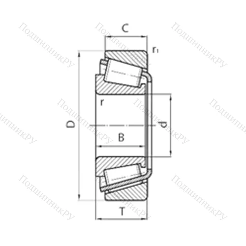 Подшипник роликовый радиально-упорный L 68145/11