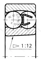 Модификация подшипника 2В0-111222 размер 110x200x38 от производителя  ГПЗ-1
