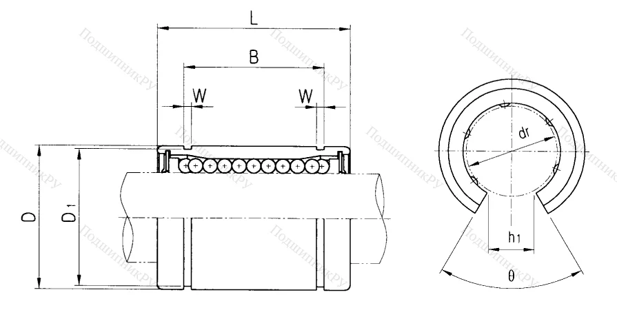Подшипник LM 25 UU OP в Грозном 