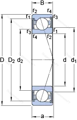 Подшипник S 71915 ACE/P 4A