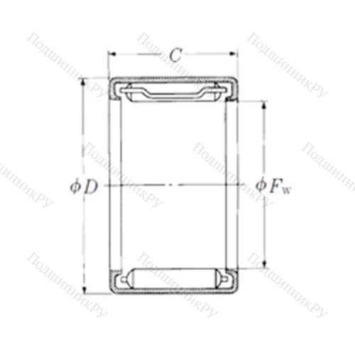Подшипник игольчатый радиальный FJL-1820L
