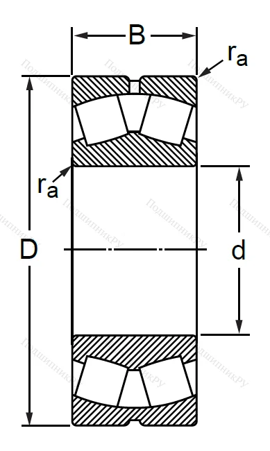 Сферический роликовый подшипник 3532 (22232 MBW 33) в Грозном 