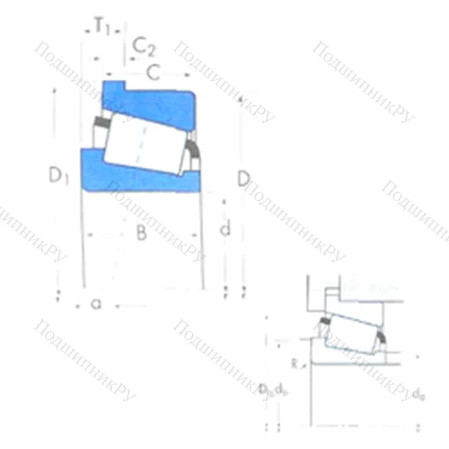 Подшипник роликовый радиально-упорный JP 13049/JP 13010B от производителя  TIMKEN