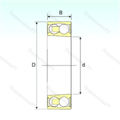 Подшипник шариковый радиальный самоцентрирующийся 2208-2RSKTN 9