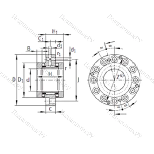 Подшипник комбинированный ZARF 1762-TV