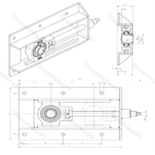 Подшипниковый узел шариковый радиальный UCT 209+WB от производителя  SNR