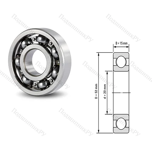 Подшипник шариковый радиальный 16001 C 3