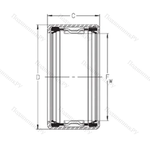 Подшипник игольчатый радиальный SCE 2424PP