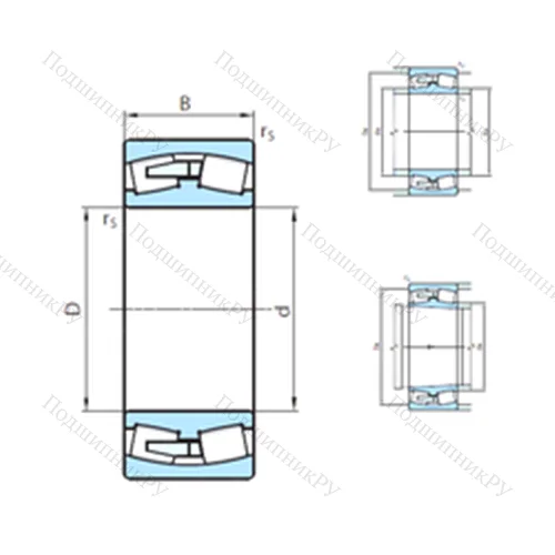 Подшипник роликовый радиальный самоцентрирующийся 24080CW 33MB