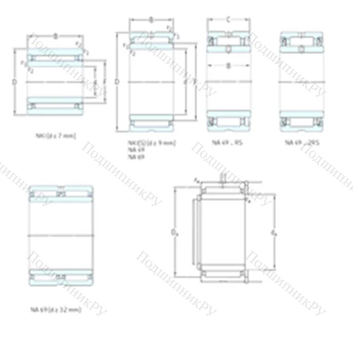 Подшипник игольчатый радиальный NKI 40/30TN