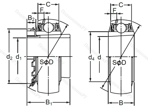 Корпусный подшипник UK 315 в Грозном 