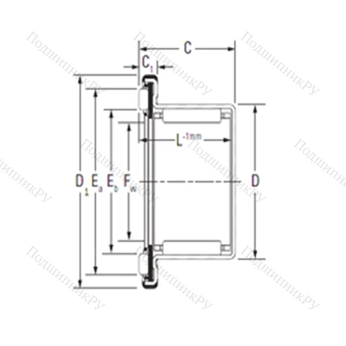 Подшипник комбинированный RAXF 714