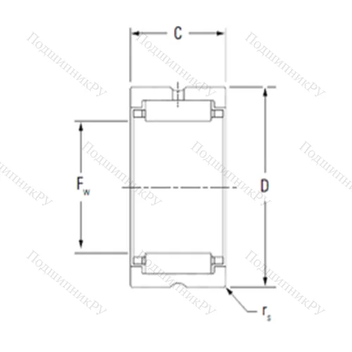 Подшипник игольчатый радиальный HJ-142212