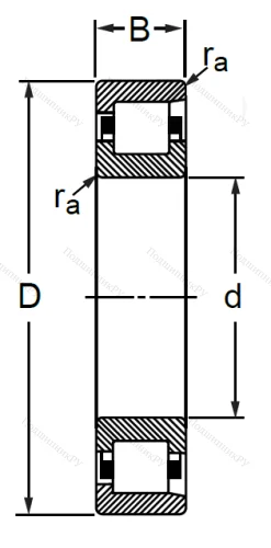 Цилиндрический роликовый подшипник 12310 Л (NF 310 M) в Грозном 