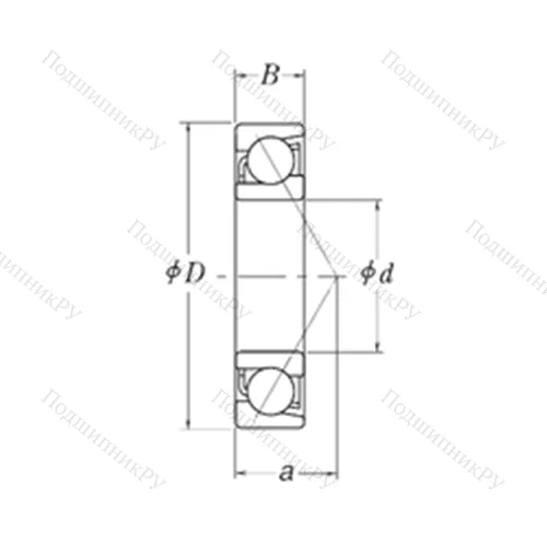 Подшипник шариковый радиально-упорный LJT 11/2
