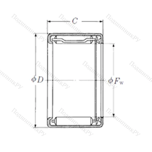 Подшипник игольчатый радиальный FJLT-1513