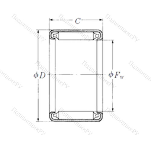 Подшипник игольчатый радиальный F-810