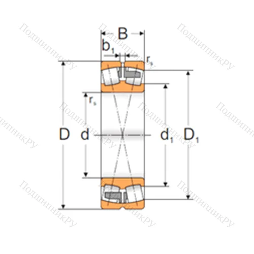 Подшипник роликовый радиальный самоцентрирующийся 22226 MAW 33