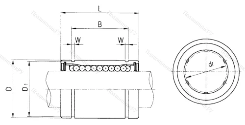 Подшипник LME 40 UU в Грозном 