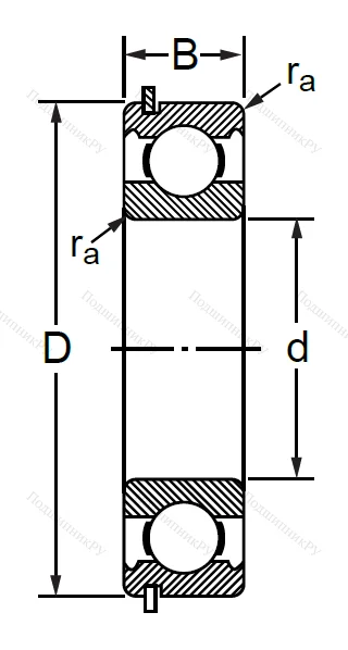 Шариковый однорядный подшипник 50312 (6312 NR) в Грозном 