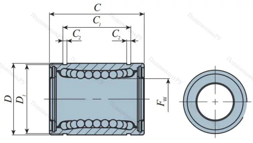 Подшипник LMB 6 UU (IKO) в Грозном 