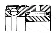 Модификация подшипника 5-484078К1 размер 8x21x18 от производителя  ГПЗ-3