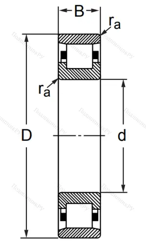 Цилиндрический роликовый подшипник 2310 (N 310) в Грозном 