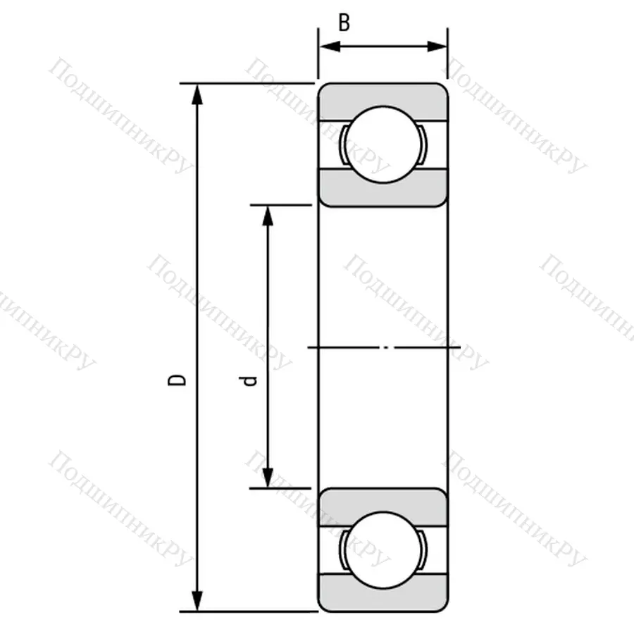 Модификация подшипника 412 размер 60x150x35 ГПЗ-800