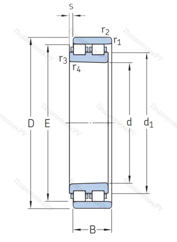 Роликовый цилиндрический подшипник NN 3009 KTN/SP от производителя  SKF