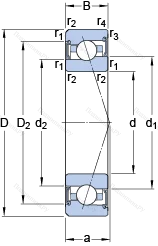 Подшипник S 7024 CE/HCP 4A