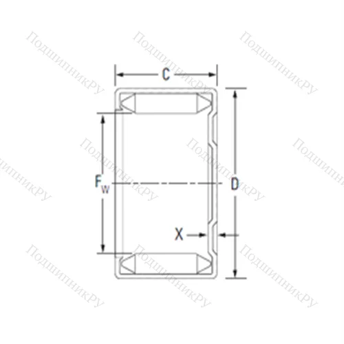 Подшипник игольчатый радиальный MH 9121