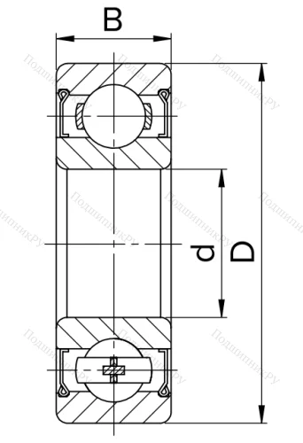 Шариковый однорядный подшипник 80104 (6004 ZZ) в Грозном 