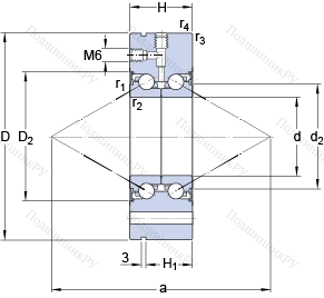 Подшипник BEAM 015060 C-2RSL