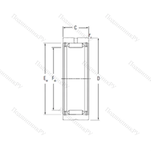Подшипник игольчатый радиальный RNA 1017
