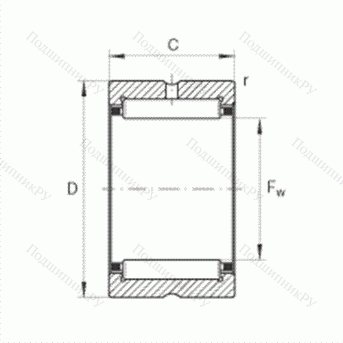 Подшипник роликовый игольчатый NK 18/20
